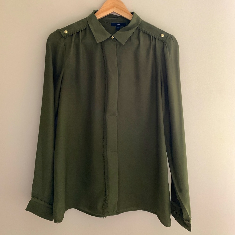 GAP Olive Green Blouse